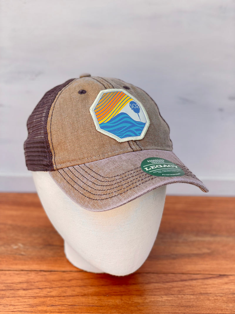 Sunset waves unstructured hat