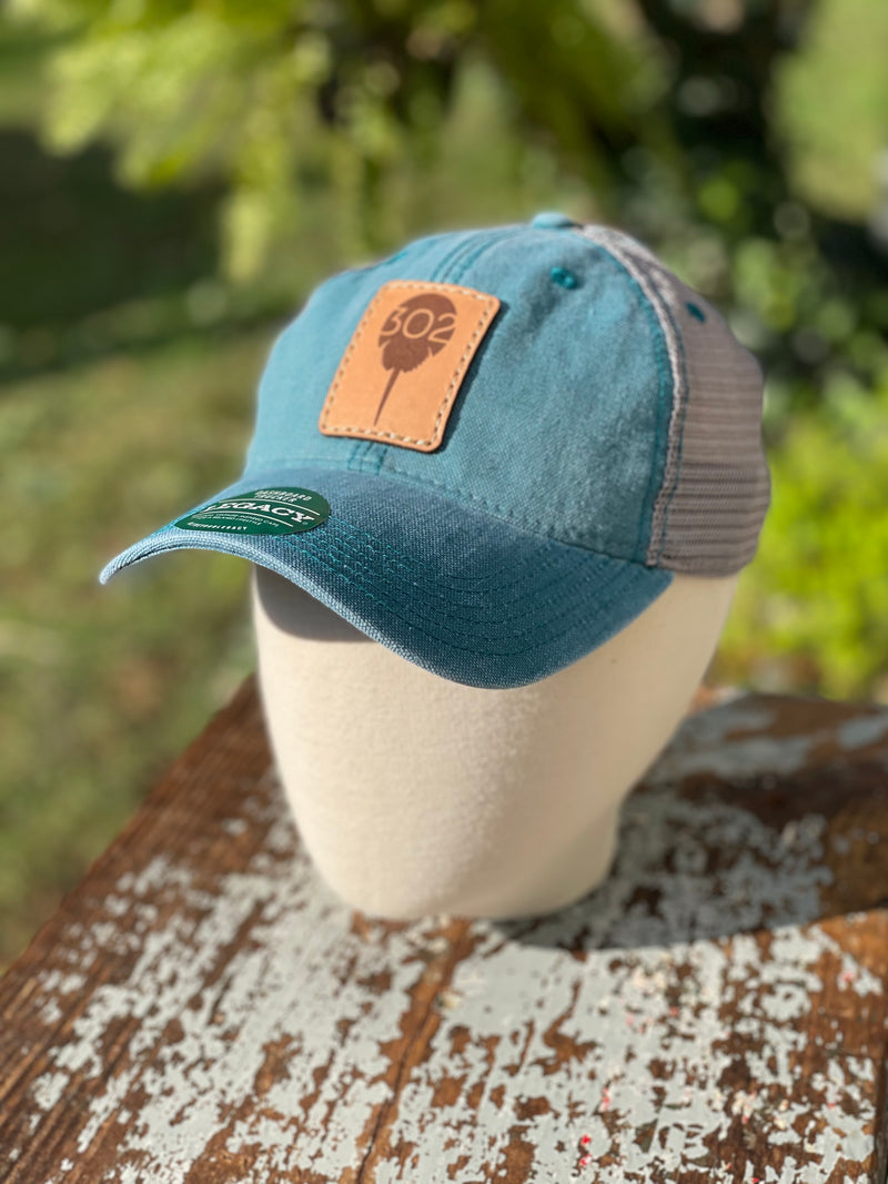 Unstructured Trucker, leather patch